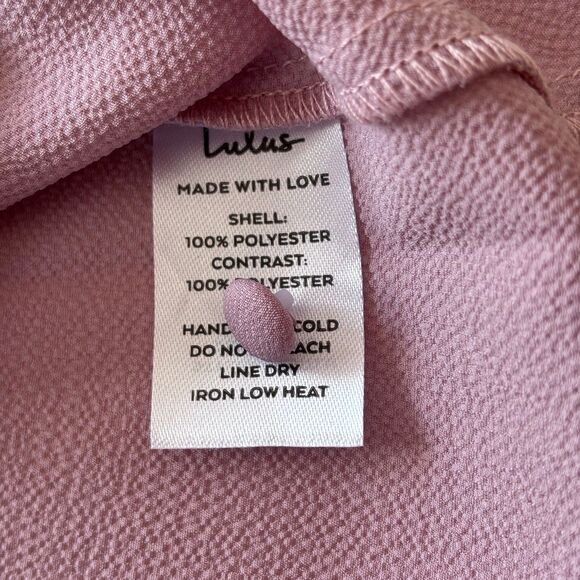 NWT Lulus Lisa Marie Pink Embroidered Top S Lace Crochet Valentines Cottage Boho - Picture 9 of 9